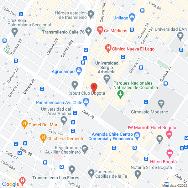 Mapa de Cosméticos Lena Pinzón Ltda