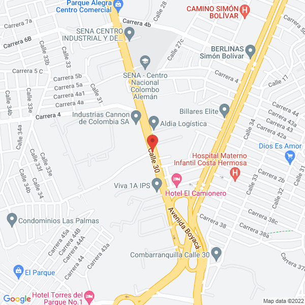 Map of Agencia De Viajes Y Turismo Expertour S.A.S