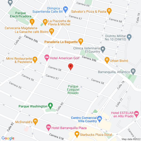 Map of Alberto Ramos Medico Veterinario