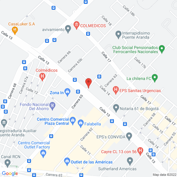 Mapa de Alfa Importaciones