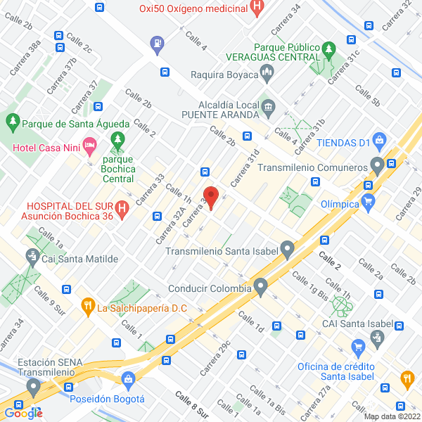 Mapa de Alimentos Procesados Marinos Apromar Ltda.