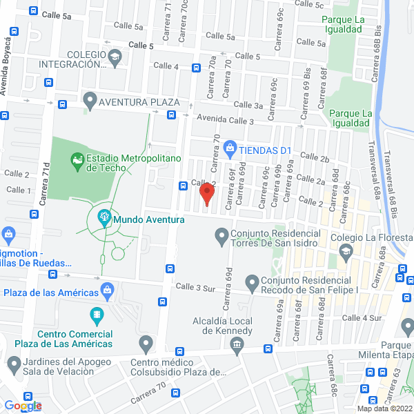 Mapa de Alimentos Berna S.A.S.