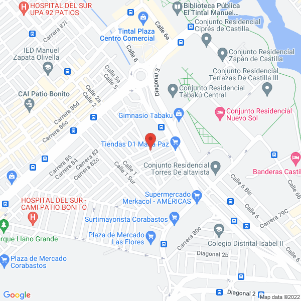 Mapa de Alimentos Provercol S.A.S.