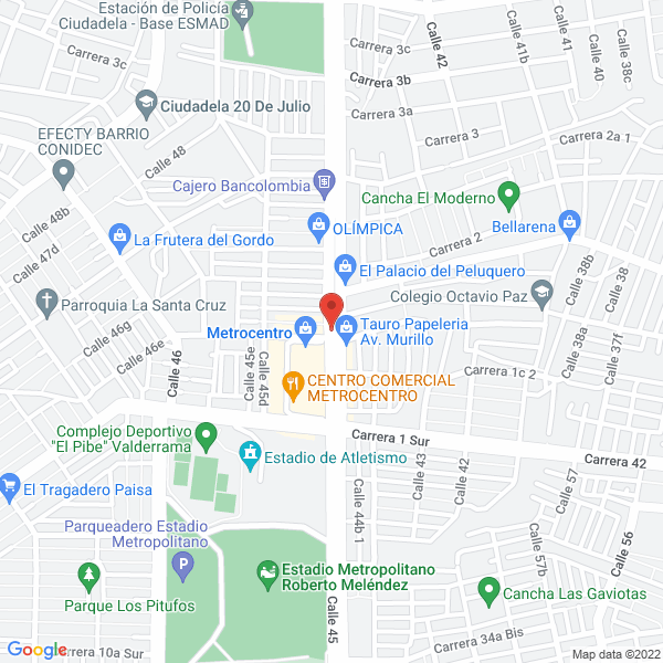 Map of Almacén Mambo Metrocentro