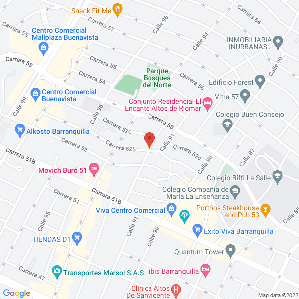 Map of Alimentos Bernny'S Pizza