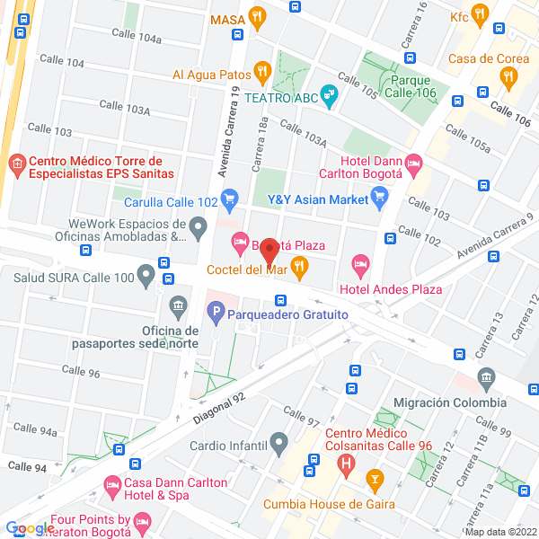 Mapa de Ame-Atanción Medica Especializada Fontibon
