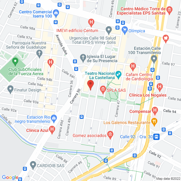 Mapa de América Ricambi Ltda.