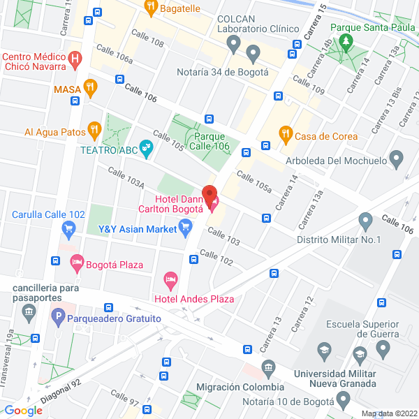 Mapa de Almacén Luis E. Cañón