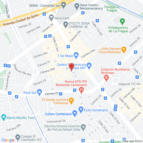 Mapa de Army Huellas S.A.S.