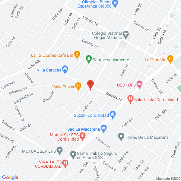 Map of Amores Pizza