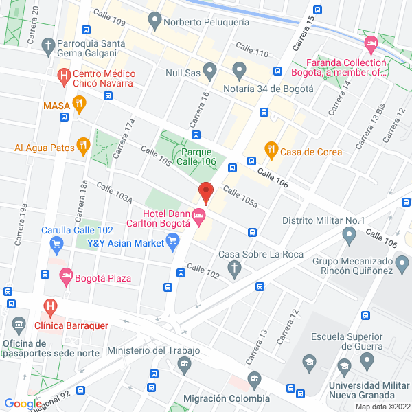 Mapa de Asesores González Tamayo Y Cía. Ltda.