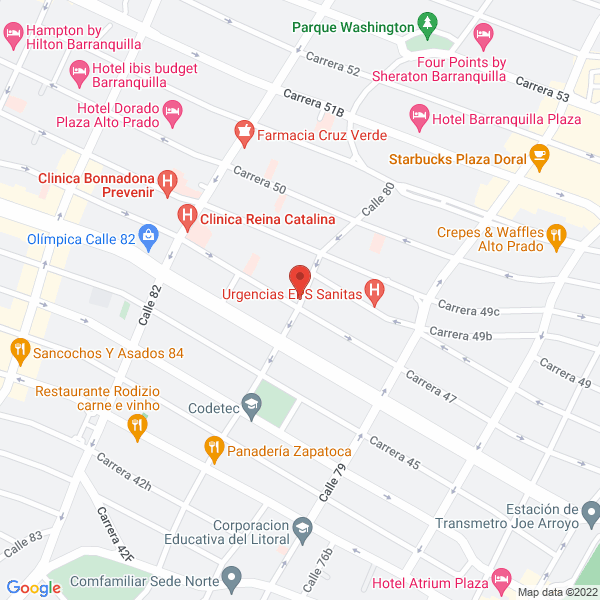 Map of Asociación De Copropietarios Centro Médico Gemelli