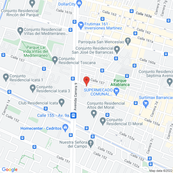 Mapa de Asociación De Vivienda Cedro Norte