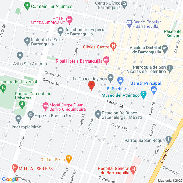 Map of Artes Impresos
