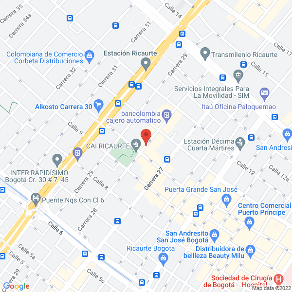 Mapa de Artes Gráficas Aldo'S