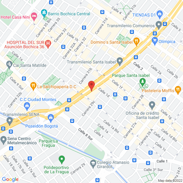 Mapa de Auto-Cajas Santa Isabel