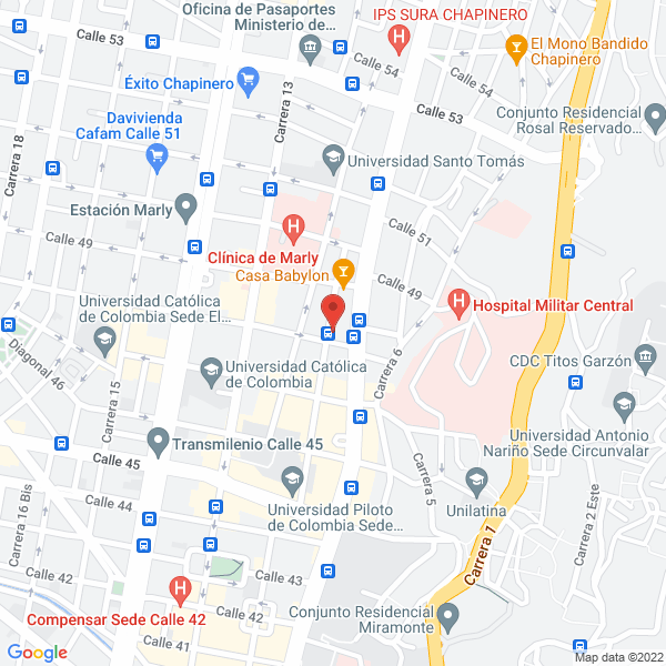 Mapa de Avila Martínez Abogados