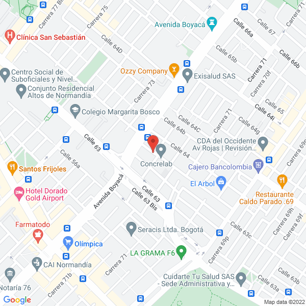 Mapa de Bcc Biomedica