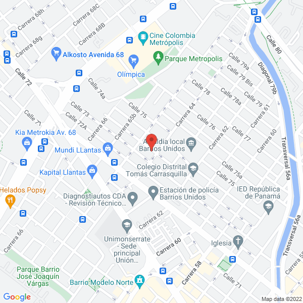 Mapa de Bebidas Diferenciales De Colombia S.A.S.