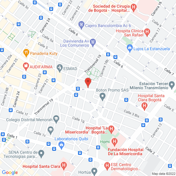 Mapa de Becamel Ingeniería S.A.S.