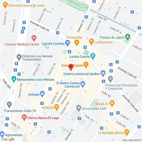 Mapa de Bee Blue