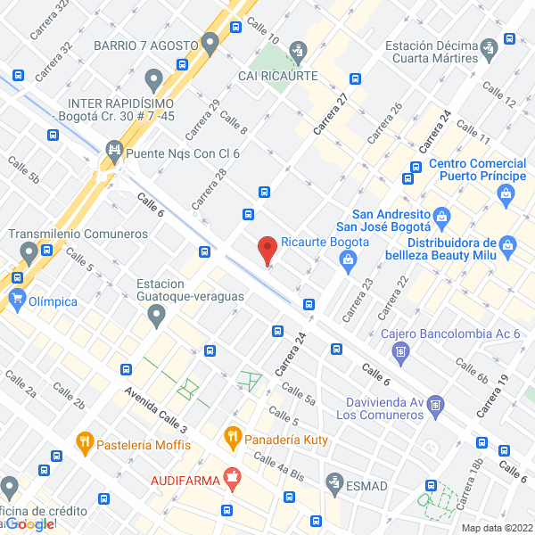 Mapa de Autogrúas Cadillac
