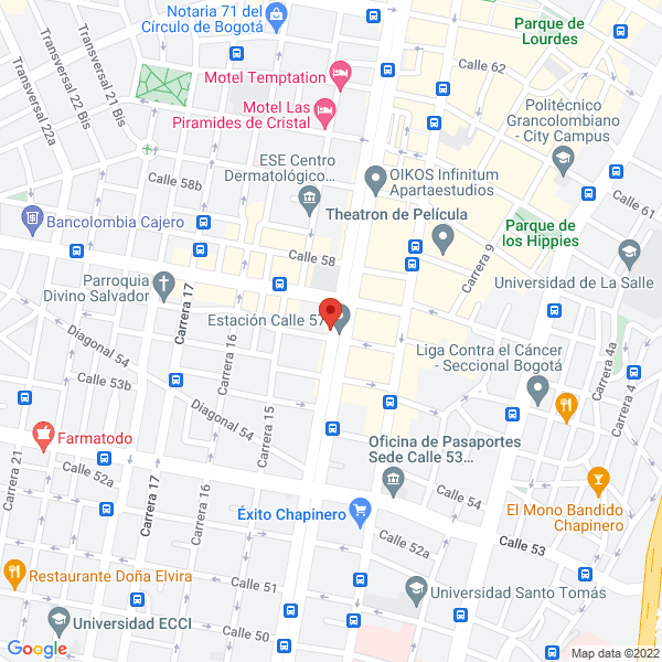 Mapa de Autolavado Chapinero