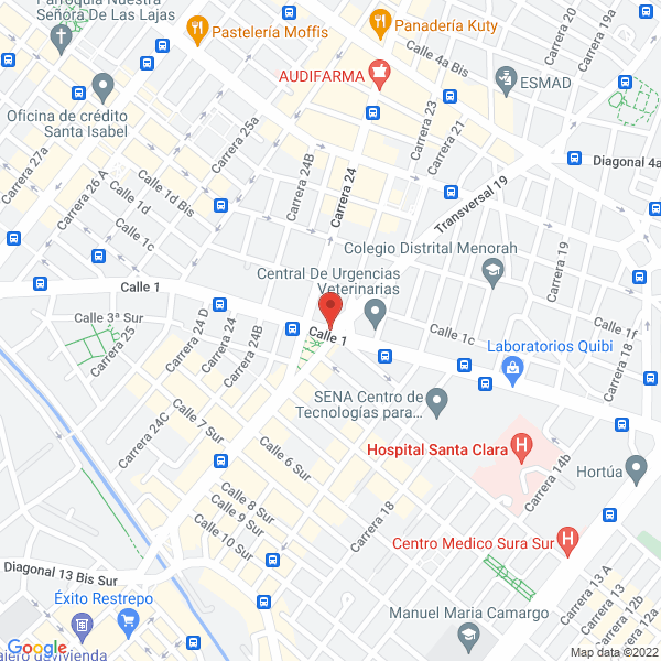 Mapa de Autolavado Shaday