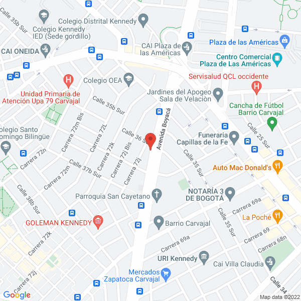Mapa de Autos Del Altiplano Y Cía.