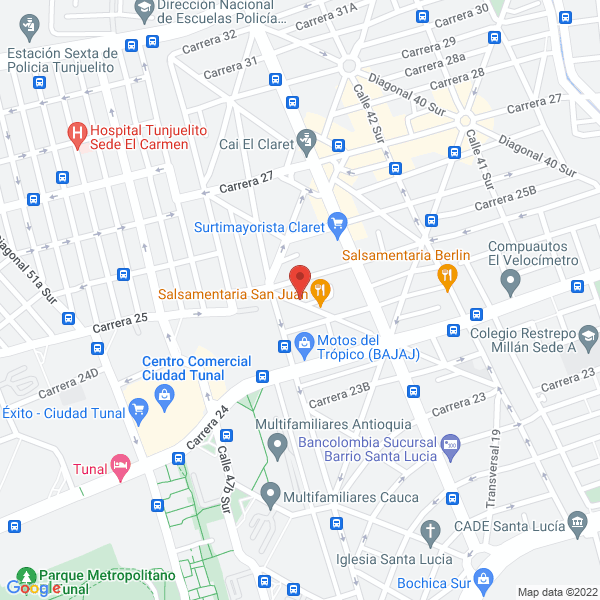 Mapa de Autoservicio Automotriz José Méndez