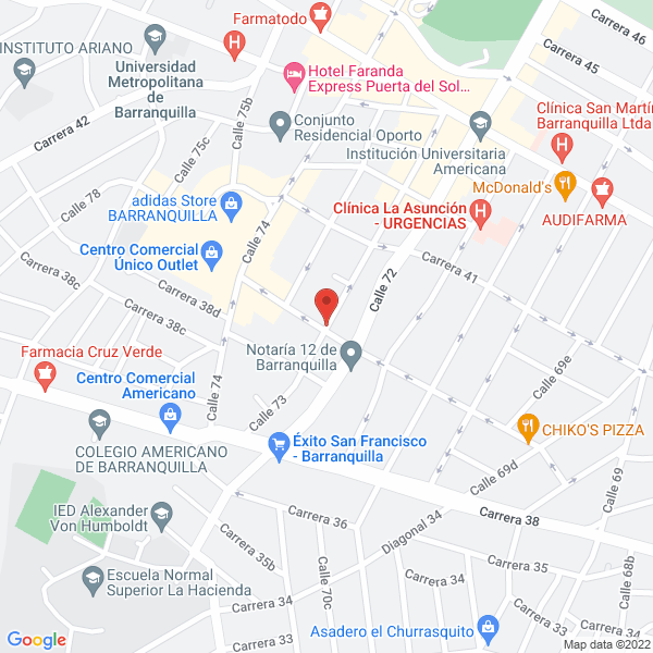 Map of Autoservicio Delicias De La 73