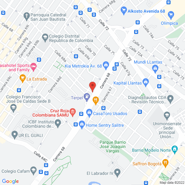 Mapa de Billares Ejecutivos La Fantasía