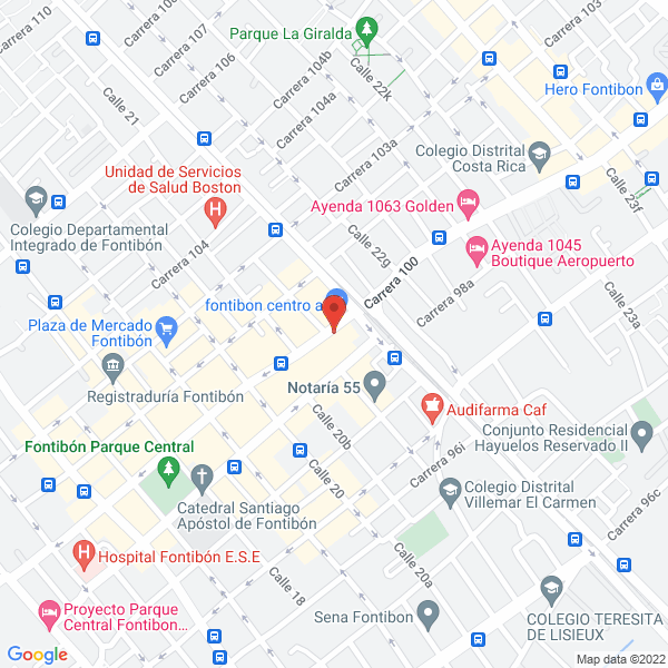 Mapa de Bingos Fontibón