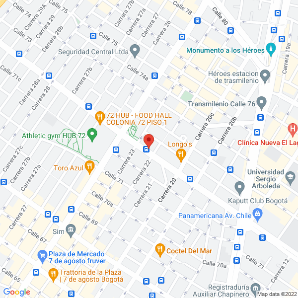 Mapa de Baje De Peso