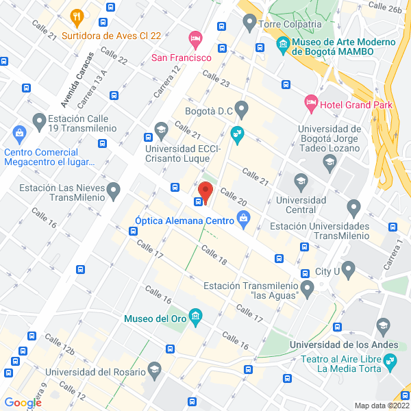 Mapa de Café Volcanos