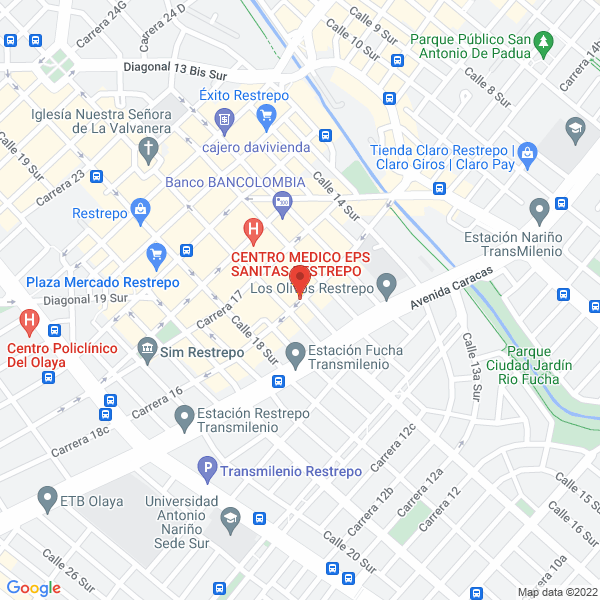 Mapa de Calzado Gino Firenzi S.A.S.