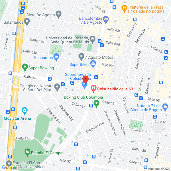 Mapa de Cooperativa Casa Nacional Del Profesor