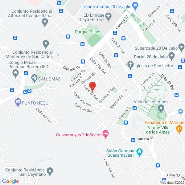 Mapa de Liceo Nuevo Calasanz