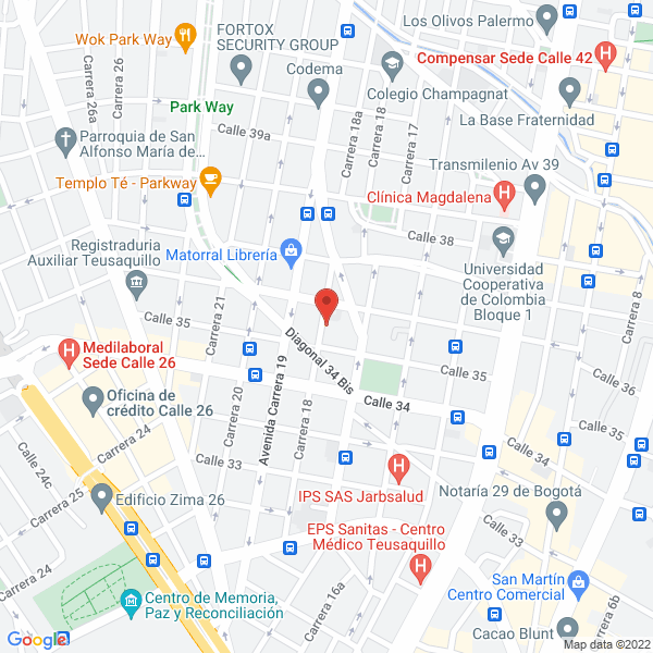 Mapa de Colegio Casa Académica Cultural