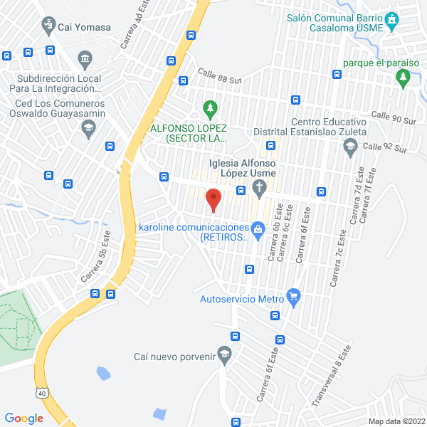 Mapa de Liceo Pedagógico Enrique Pestalozzi
