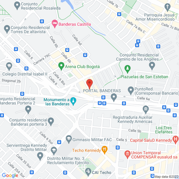 Mapa de Liceo Pedagógico Los Jilgueros