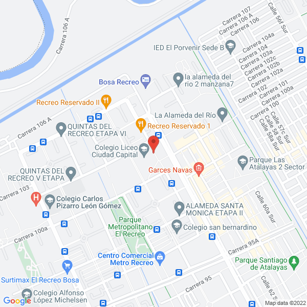 Mapa de Liceo Ciudad Capital