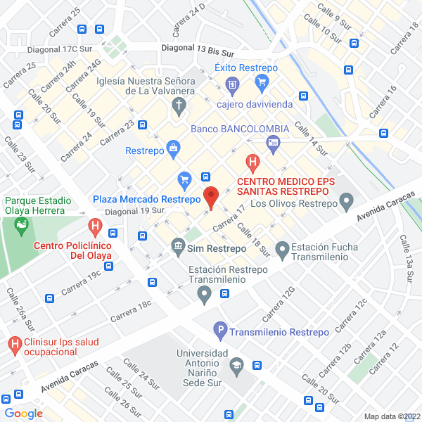 Mapa de Colegio Cencosistemas