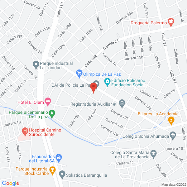 Map of Institución Educativa Distrital Las Mercedes - Colegio San Pablo