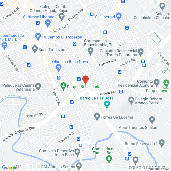 Mapa de Colegio El Paraiso