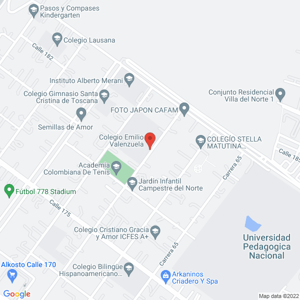 Mapa de Colegio Emilio Valenzuela