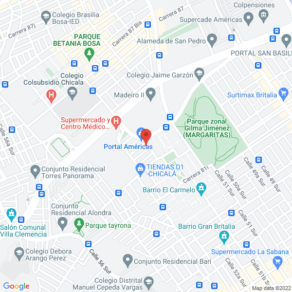Mapa de Castillo Restaurante S.A.S.