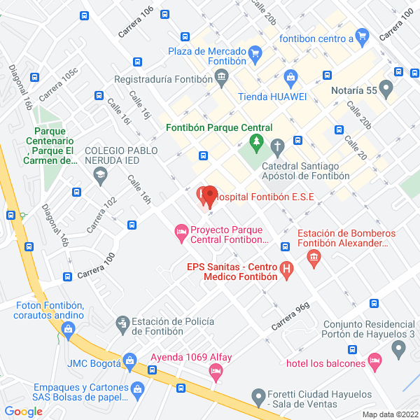 Mapa de Unidad De Servicios De Salud Fontibón II Nivel E.S.E.