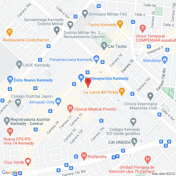 Mapa de Unidad De Servicios De Salud Del Sur I Nivel E.S.E.