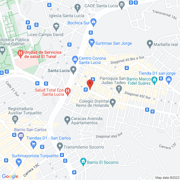 Mapa de Consultorios Odontologicos Sonreir